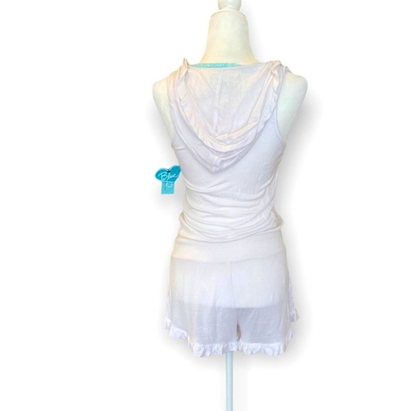 NWT Betsey Johnson White Flirty Bridal Romper with Hood Size Small - Picture 3 of 11